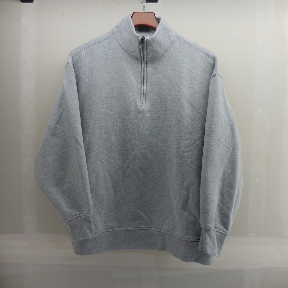 Athleta Women Medium Grey Quarter Zip Fleece Pullover Sweatshirt S/891664-02